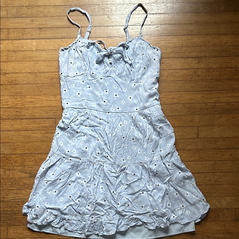 Hollister Light Blue Floral Dress